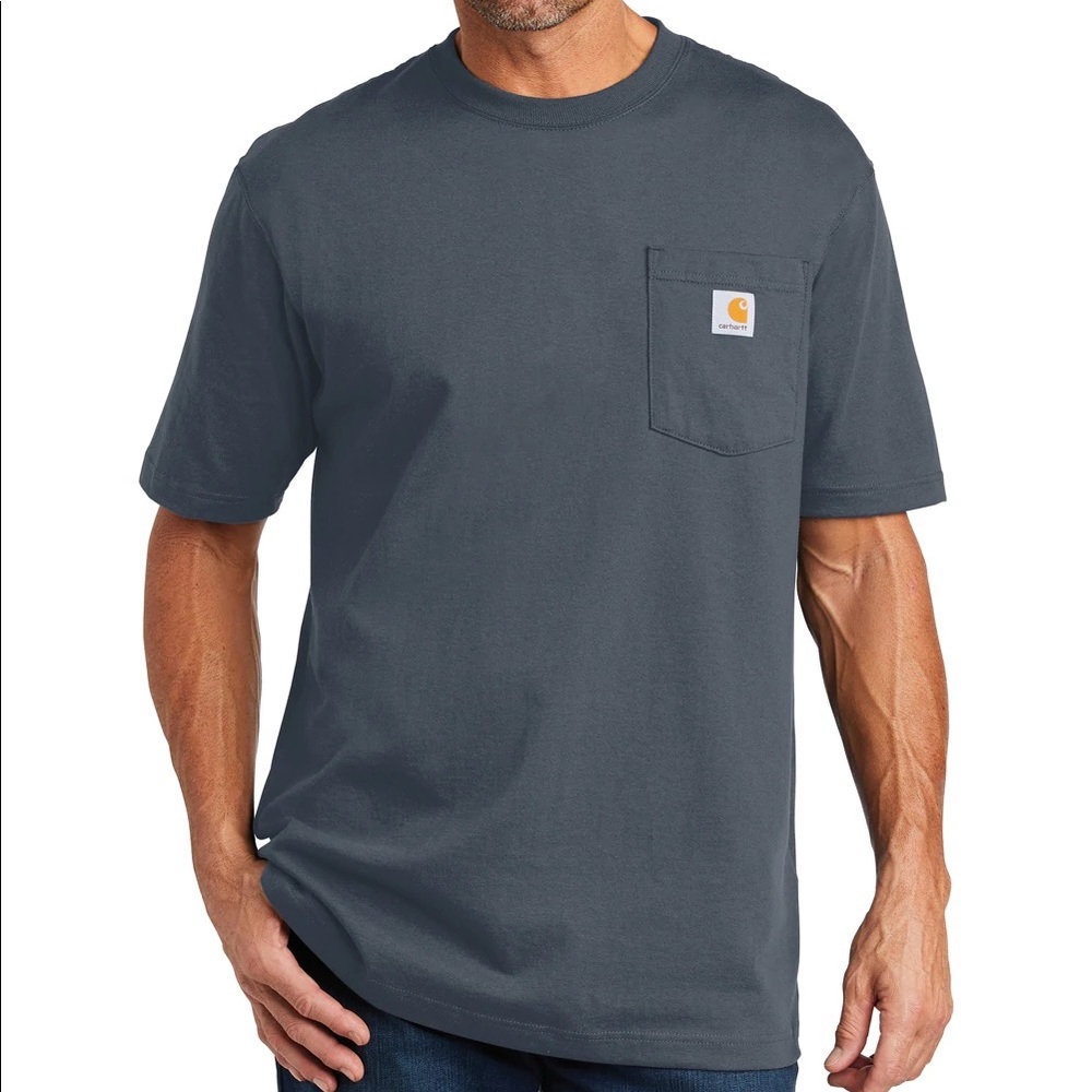 NWT Carhartt Original Fit Short-Sleeve Pocket T-Shirt, Bluestone, XL